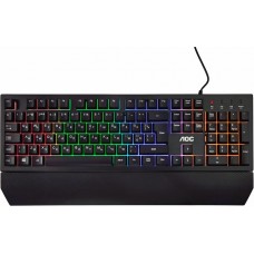 Клавиатура игровая мембранно-механическая AOC GK200 Gaming RGB радужная подсветка (GK200D32R)