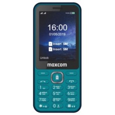 Кнопочный телефон для пожилых людей Maxcom MM814 Power Bank Function Type-C зеленый