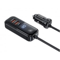 Авто зарядное адаптер 4 выхода Toocki 120W TQ-CC28 2C+2A TCC2C2A-XJ01 черный