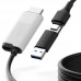 Внешняя карта видеозахвата (кабель) Xiaomi HAGiBiS HDMI на USB / Type-C 1080P@60fps 100W PD (UHC10)