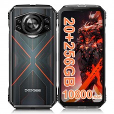 Смартфон Doogee S Cyber 8 / 256Gb NFC акб 10800 мАч black red (черный с красным)
