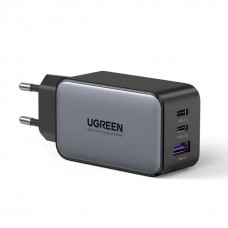 Зарядное устройство - блок питания 3 порта Ugreen Nexode 65W GaN II 2*Type-C + 1*USB (2C1A) 8823366