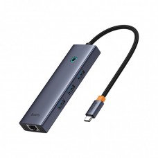 Мульти-адаптер хаб Baseus Flite 6-Port Type-C to HDMI4K 3*USB 3.0 RJ45 (B00052807813-00)