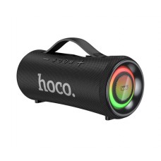 Портативная колонка - беспроводная акустика Hoco HA10 Oleada с LED подсветкой черная
