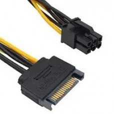Кабель питания для видеокарт SATA 15-pin штекер - 6-pin Card power TCOM 15см