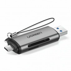 Кардридер - считыватель карт памяти UGREEN CM185 USB-C и USB-A Card Reader (UGR-50706)