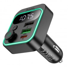 Авто зарядное + фм-модулятор адаптер HOCO E85 FM transmitter