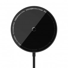 Беспроводное зарядное устройство магнитное Baseus Simple Mini3 Magnetic 15W черное (CCJJ040001)