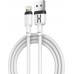 Кабель DC CL-210 Usb - Lightning для телефонов Apple 1 метр эластичный силиконовый белый