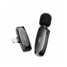Микрофон петличный беспроводной XO MKF08B Lightning черный