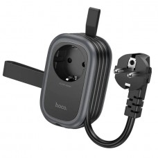 Сетевой удлинитель Hoco NS7 Sharp USB-C / USB-A Черный