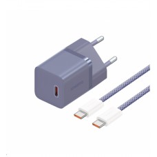 Сетевое зарядное устройство Baseus GaN5 Fast Charger(mini) 1C 30W EU Cable Type-C to Type-C 1m P10110902523-00