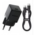 Сетевой адаптер Baseus Palm Fast Charger 1C 20W + Cable Type-C to Type-C P10111602113-01 Черный