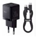 Сетевой адаптер Baseus Palm Fast Charger C+U 20W + Cable Type-C to Type-C P10111608113-01 Черный