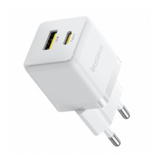 Сетевое зарядное устройство Baseus Palm Type-C+USB 20W P10111608213-00 Белое