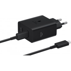 Зарядное устройство PD Samsung 50W 2USB-C+(кабель Type-C -1,8м) ORIGINAL Черный