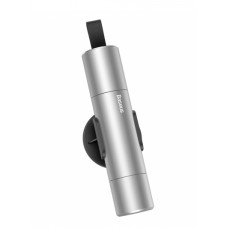 Аварийный молоток и нож для ремня автомобильный Baseus Sharp Tool Safety Hammer CRSFH-0S Серый