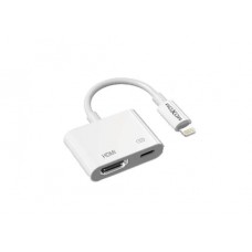 Адаптер конвертер - переходник MOXOM (MX-AX27) Lightning to HDMI + USB PD