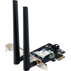 WiFi 7 + Bluetooth 5.4 адаптер Asus PCE-BE6500 (до 2882 Mbps) 2 внешние антенны
