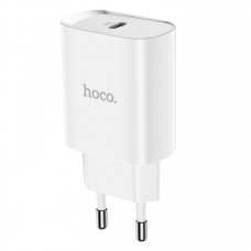 Зарядное устройство - блок питания адаптер HOCO N14 PD 20W 1 USB-C out белый