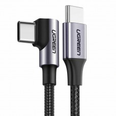 Кабель угловой UGREEN US334 Type-C to Type-C 100W 2 метра поворотный 90 градусов (UGR-70645)