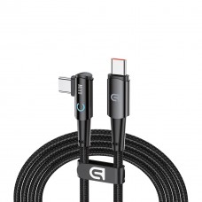 Кабель угловой ArmorStandart AT-C1D USB-C - USB-C 100W 1.2 метра поворотный 90 градусов (ARM75870)