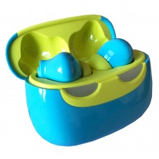 Беспроводные наушники Grand Earbuds SmilePods желто-голубые