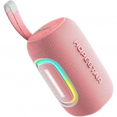 Портативная колонка Hopestar H65 беспроводная акустика 20W Bluetooth с ргб подсветкой LED розовая