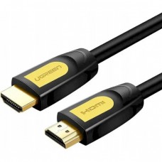 Кабель UGREEN hd101 HDMI 1.4 4K@30Hz Round Cable 15 метров черно-желтый (UGR-11106)