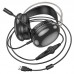 Наушники игровые HOCO W109 Plus Rich USB 7.1 + LED RGB подсветка черные (6942007609029)