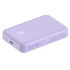 Беспроводной портативный аккумулятор - зарядное Baseus Magnetic Mini 20W 10000 mAh (PPCX110205) фиолетовый