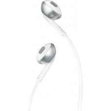 Проводная гарнитура JBL T205 наушники белые (JBLT205CRM)