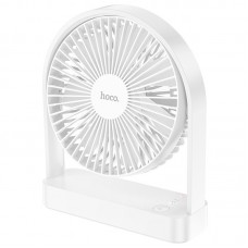 Вентилятор на аккумуляторе 2000 мАч - HOCO HX65 ultra-thin desktop fan белый