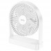 Вентилятор на аккумуляторе 2000 мАч - HOCO HX65 ultra-thin desktop fan белый