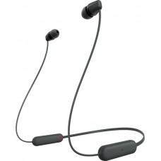 Наушники беспроводные Sony WI-C100 стерео блютуз гарнитура (WIC100B.CE7) черная
