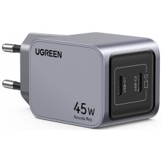 Зарядное устройство Ugreen Wall Charger x707 2 выхода USB-C GaN 45W (UGR-35008)