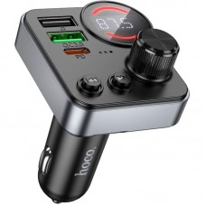 Авто адаптер передатчик ФМ Модулятор HOCO E86 Alegria 48W dual port