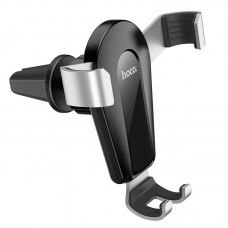 Держатель - холдер автомобильный HOCO CA92 Gold shield air outlet gravity holder черно серебристый