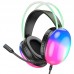Наушники полноразмерные Hoco W109 Rich игровая гарнитура с подсветкой черная