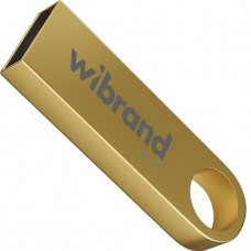 Флешка Wibrand Puma 16 ГБ металлическая золотистая