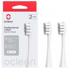 Насадки для зубной щетки Oclean Brush Head Professional clean набор 2 штуки серые