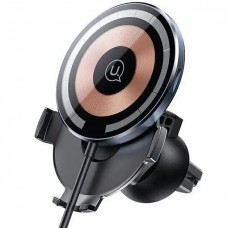 Авто держатель с беспроводной зарядкой USAMS CD164 Transparent Magnetic Car Wireless Charger