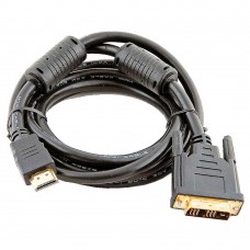 Кабель Atcom 3810 Dvi-D - HDMI шнур адаптер 2 феррита 3 метра черный