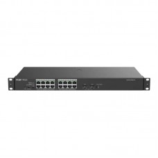 Маршрутизатор коммутатор Ruijie Reyee RG-ES118GS-P-L (16 + 2 портовый) Rack-mountable металлический корпус