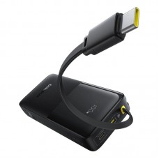 Внешний аккумулятор Baseus Bipow 2 20000 mAh 20W со встроенным кабелем черный