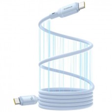 Кабель скоростной 240W - Baseus PicoGo Magnetic Liquid Silicone Type-C to Type-C 1 метр голубой