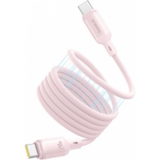 Кабель для зарядки ноутбуков 240W Baseus PicoGo Magnetic Liquid Silicone Type-C to Type-C 1 метр розовый