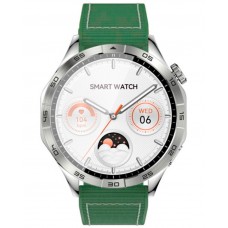 Смарт-часы XO Watch 4 AMOLED Screen Smart Sports Call Watch серебристые зеленый ремешок