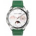 Смарт-часы XO Watch 4 AMOLED Screen Smart Sports Call Watch серебристые зеленый ремешок