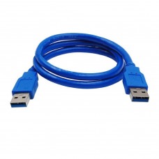 Кабель USB 3.0 папа - папа 80 см для карманов HDD, подставок, зарядки колонок